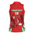 Wales Rugby Custom Women Sleeveless Polo Shirt Dragon Scales Style - Wonder Print Shop