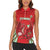 Wales Rugby Custom Women Sleeveless Polo Shirt Dragon Scales Style - Wonder Print Shop