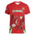 Wales Rugby Custom Women V-Neck T-Shirt Dragon Scales Style - Wonder Print Shop