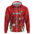 Wales Rugby Custom Zip Hoodie Dragon Scales Style - Wonder Print Shop