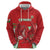 Wales Rugby Custom Zip Hoodie Dragon Scales Style - Wonder Print Shop