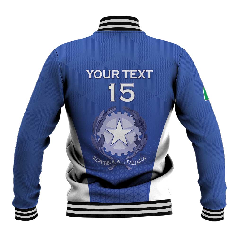 Italy Rugby Custom Baseball Jacket Go Gli Azzurri - Wonder Print Shop