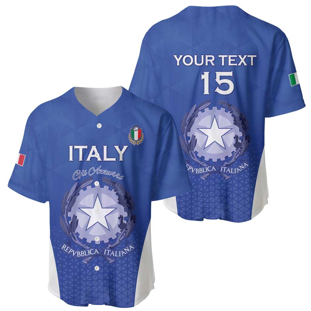 Italy Rugby Custom Baseball Jersey Go Gli Azzurri - Wonder Print Shop