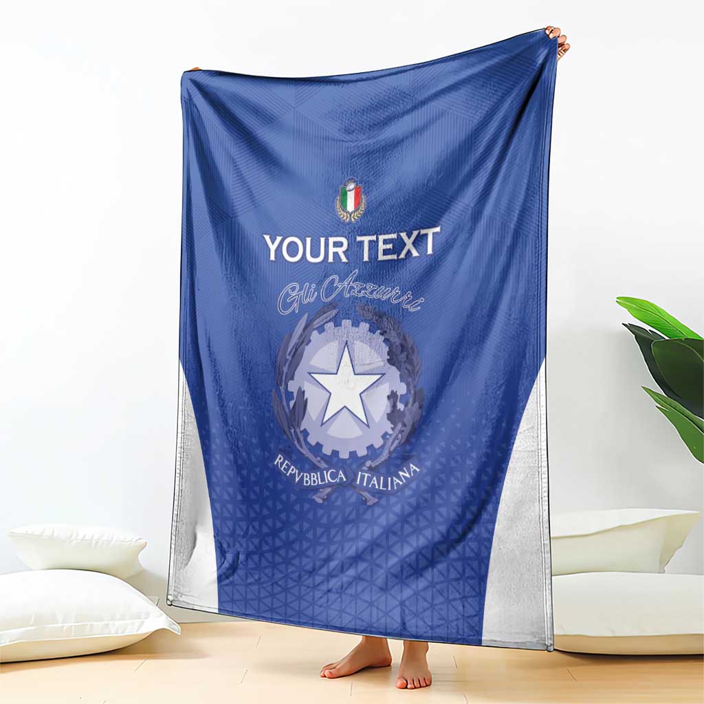 Italy Rugby Custom Blanket Go Gli Azzurri - Wonder Print Shop