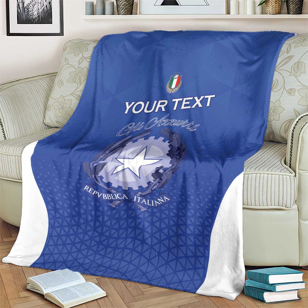 Italy Rugby Custom Blanket Go Gli Azzurri - Wonder Print Shop