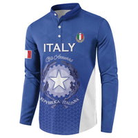 Italy Rugby Custom Button Sweatshirt Go Gli Azzurri - Wonder Print Shop