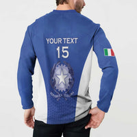 Italy Rugby Custom Button Sweatshirt Go Gli Azzurri - Wonder Print Shop