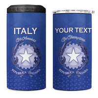 Italy Rugby Custom 4 in 1 Can Cooler Tumbler Go Gli Azzurri - Wonder Print Shop