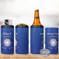 Italy Rugby Custom 4 in 1 Can Cooler Tumbler Go Gli Azzurri - Wonder Print Shop
