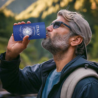 Italy Rugby Custom 4 in 1 Can Cooler Tumbler Go Gli Azzurri - Wonder Print Shop