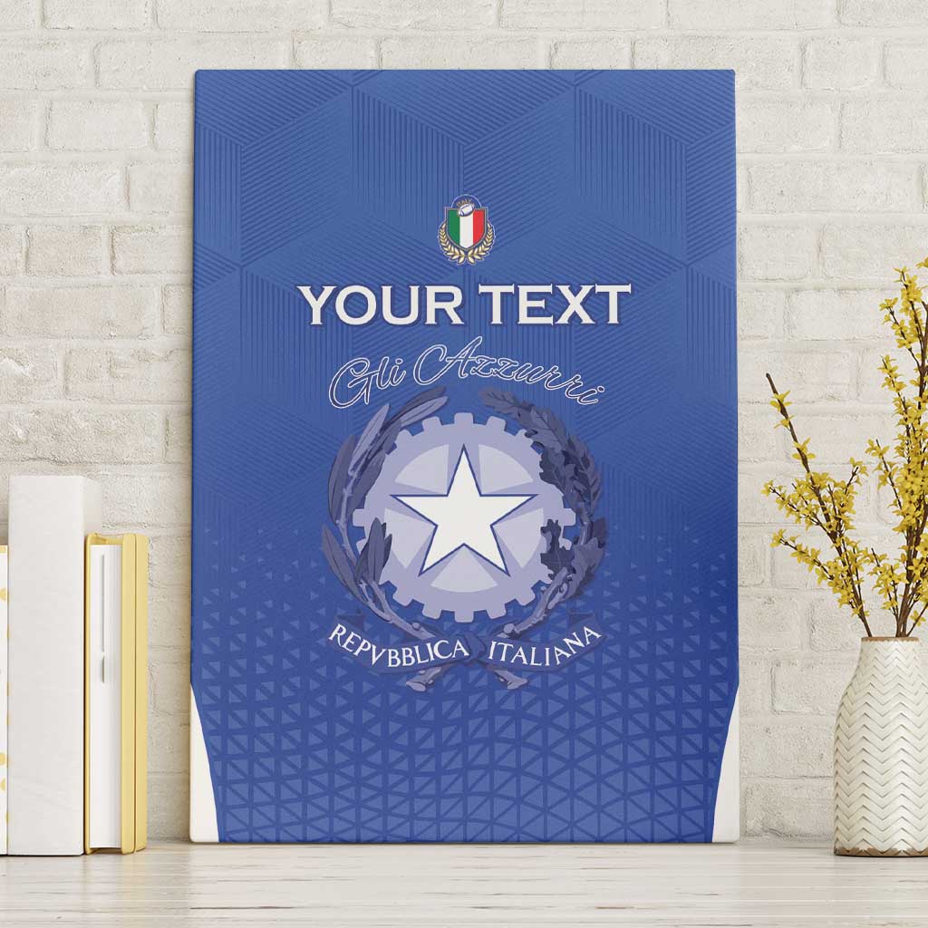 Italy Rugby Custom Canvas Wall Art Go Gli Azzurri - Wonder Print Shop