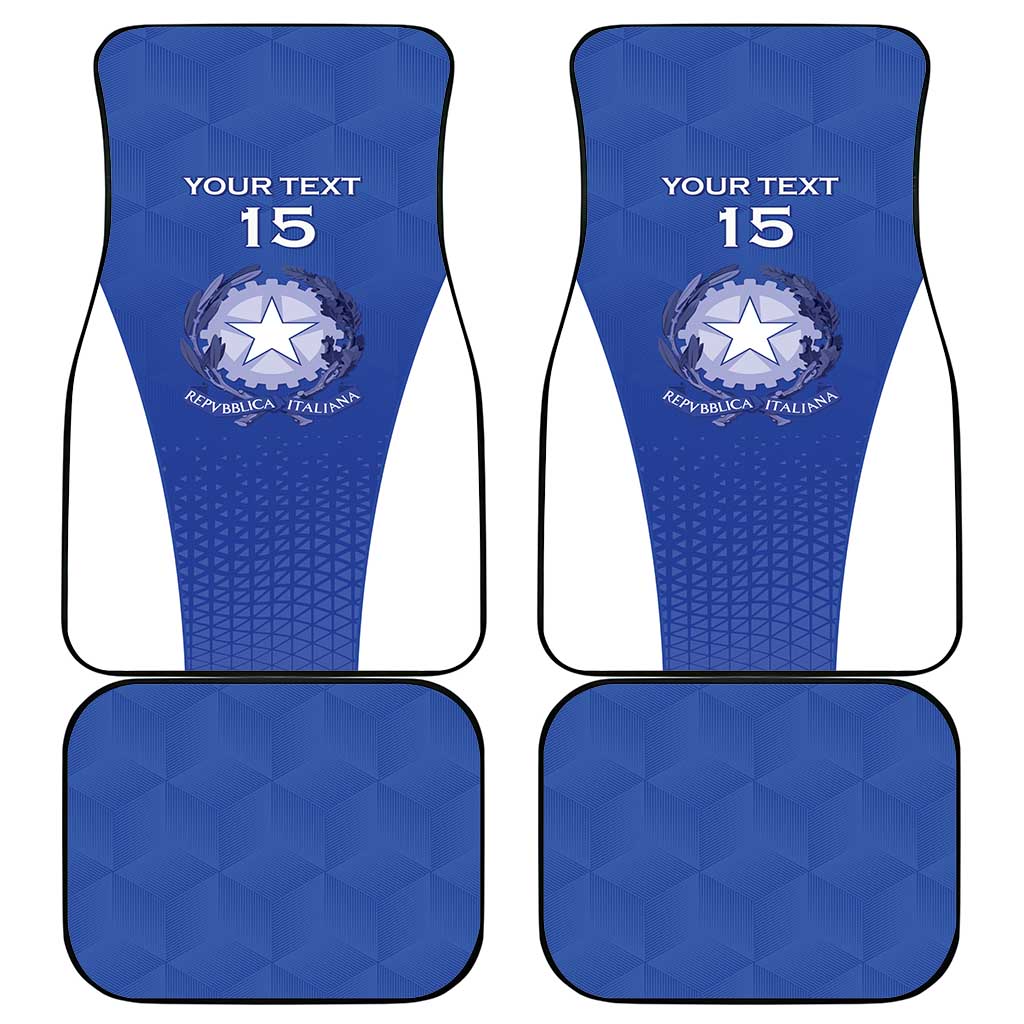 Italy Rugby Custom Car Mats Go Gli Azzurri - Wonder Print Shop
