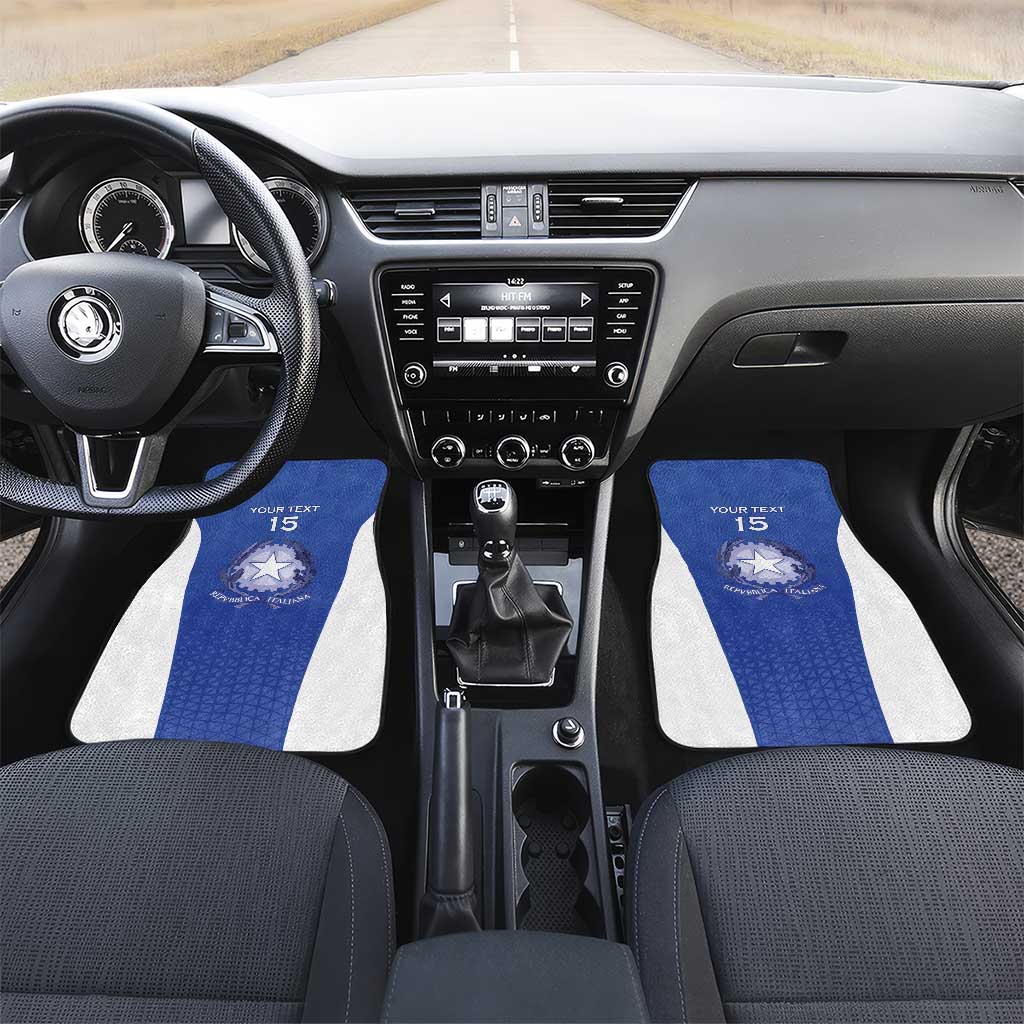 Italy Rugby Custom Car Mats Go Gli Azzurri - Wonder Print Shop