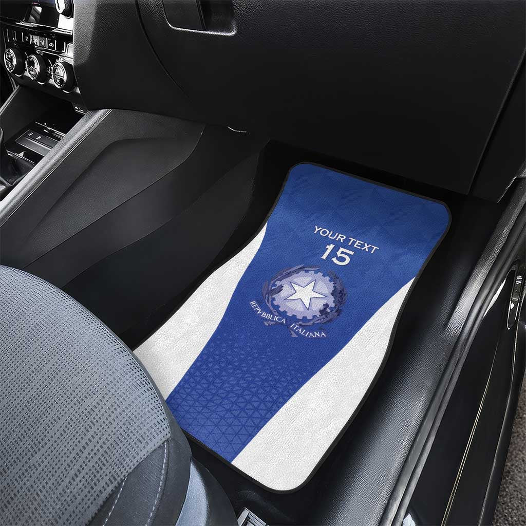 Italy Rugby Custom Car Mats Go Gli Azzurri - Wonder Print Shop