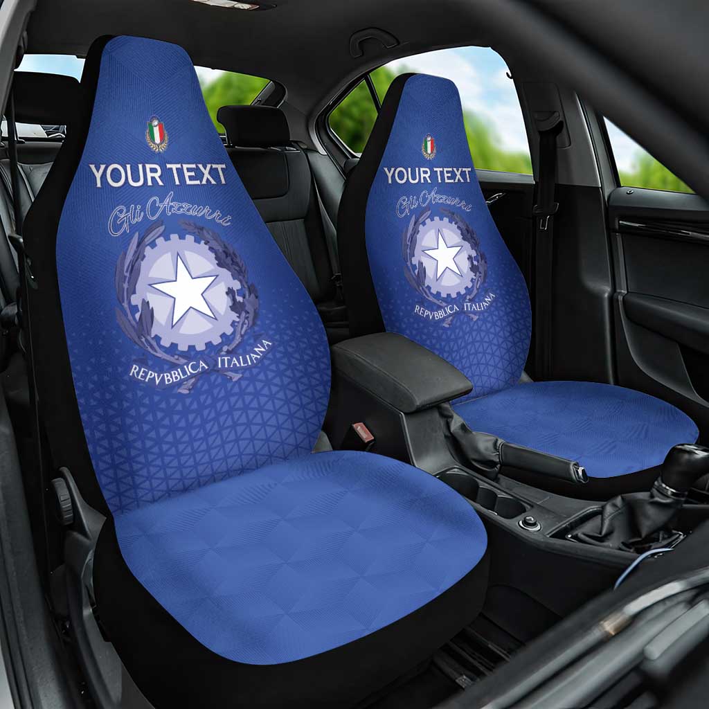 Italy Rugby Custom Car Seat Cover Go Gli Azzurri - Wonder Print Shop
