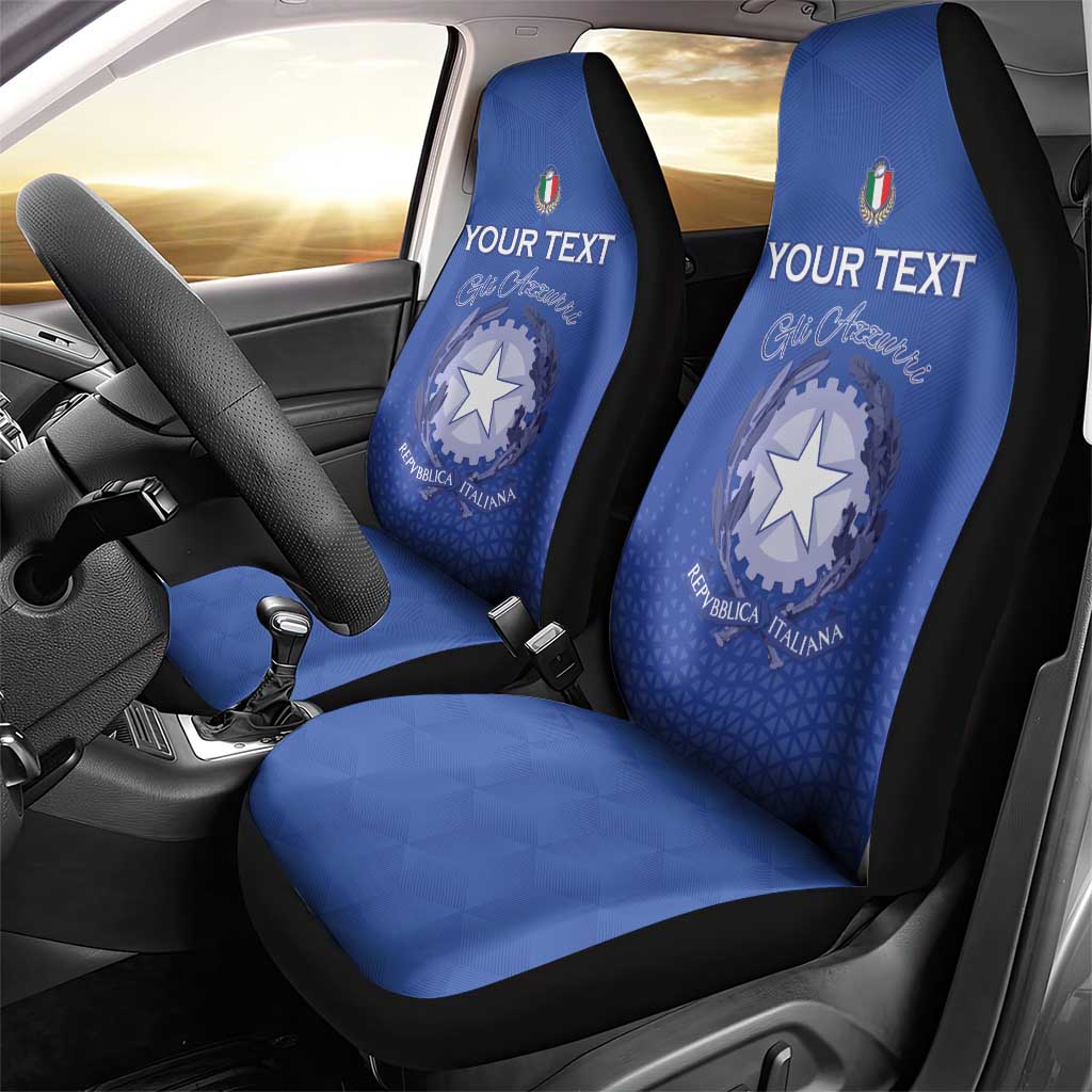 Italy Rugby Custom Car Seat Cover Go Gli Azzurri - Wonder Print Shop