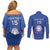 Italy Rugby Custom Couples Matching Off Shoulder Short Dress and Long Sleeve Button Shirt Go Gli Azzurri - Wonder Print Shop