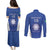 Italy Rugby Custom Couples Matching Puletasi and Long Sleeve Button Shirt Go Gli Azzurri - Wonder Print Shop