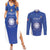 Italy Rugby Custom Couples Matching Summer Maxi Dress and Long Sleeve Button Shirt Go Gli Azzurri - Wonder Print Shop