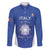 Italy Rugby Custom Family Matching Long Sleeve Bodycon Dress and Hawaiian Shirt Go Gli Azzurri - Wonder Print Shop