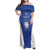 Italy Rugby Custom Family Matching Off Shoulder Maxi Dress and Hawaiian Shirt Go Gli Azzurri - Wonder Print Shop