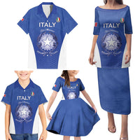 Italy Rugby Custom Family Matching Puletasi and Hawaiian Shirt Go Gli Azzurri - Wonder Print Shop