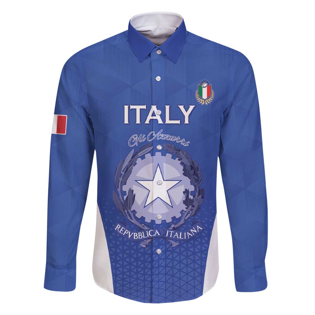 Italy Rugby Custom Family Matching Short Sleeve Bodycon Dress and Hawaiian Shirt Go Gli Azzurri - Wonder Print Shop