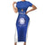 Italy Rugby Custom Family Matching Short Sleeve Bodycon Dress and Hawaiian Shirt Go Gli Azzurri - Wonder Print Shop
