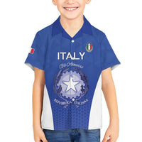 Italy Rugby Custom Family Matching Tank Maxi Dress and Hawaiian Shirt Go Gli Azzurri - Wonder Print Shop