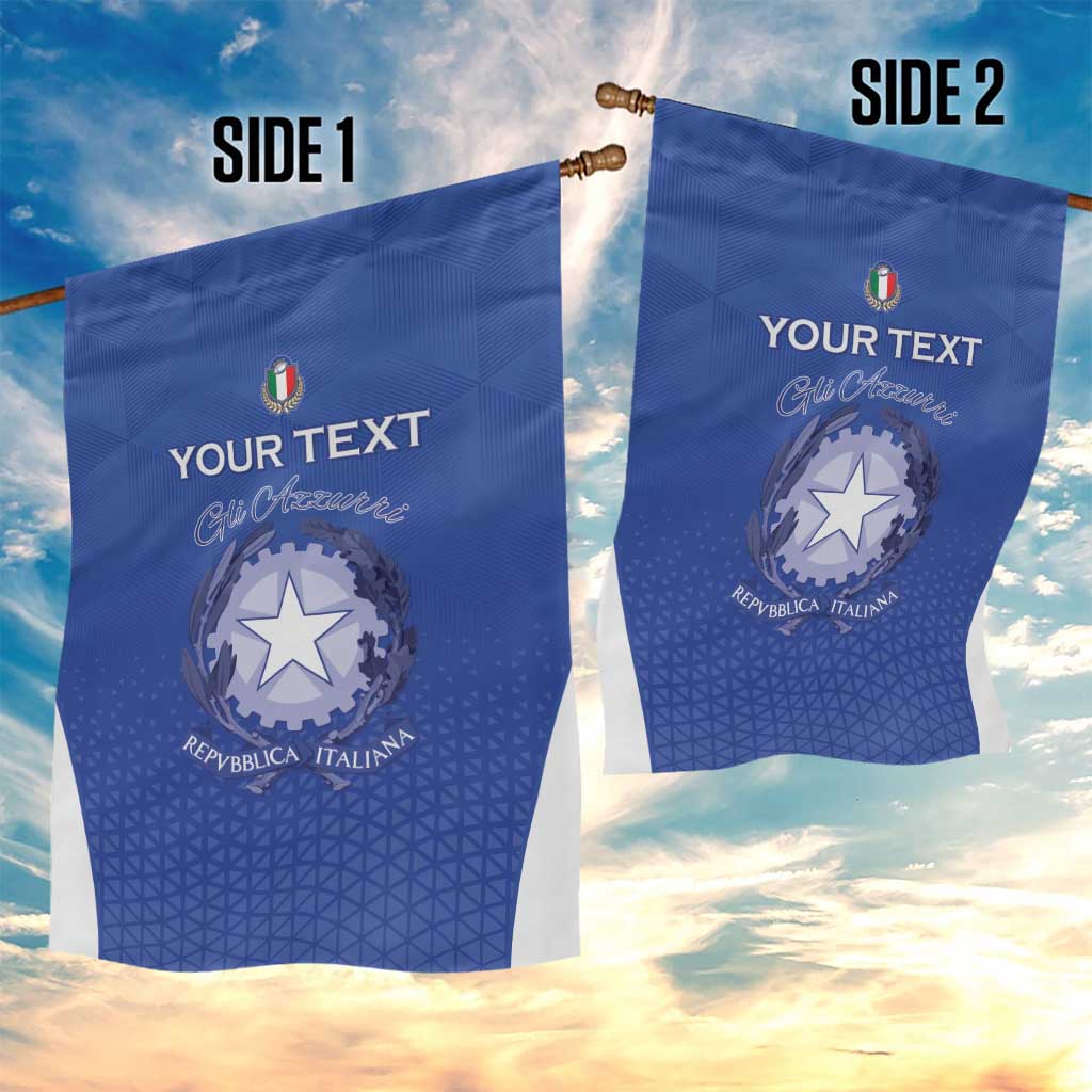Italy Rugby Custom Garden Flag Go Gli Azzurri - Wonder Print Shop