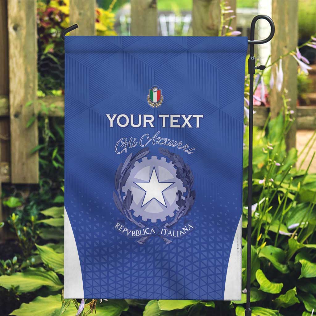 Italy Rugby Custom Garden Flag Go Gli Azzurri - Wonder Print Shop