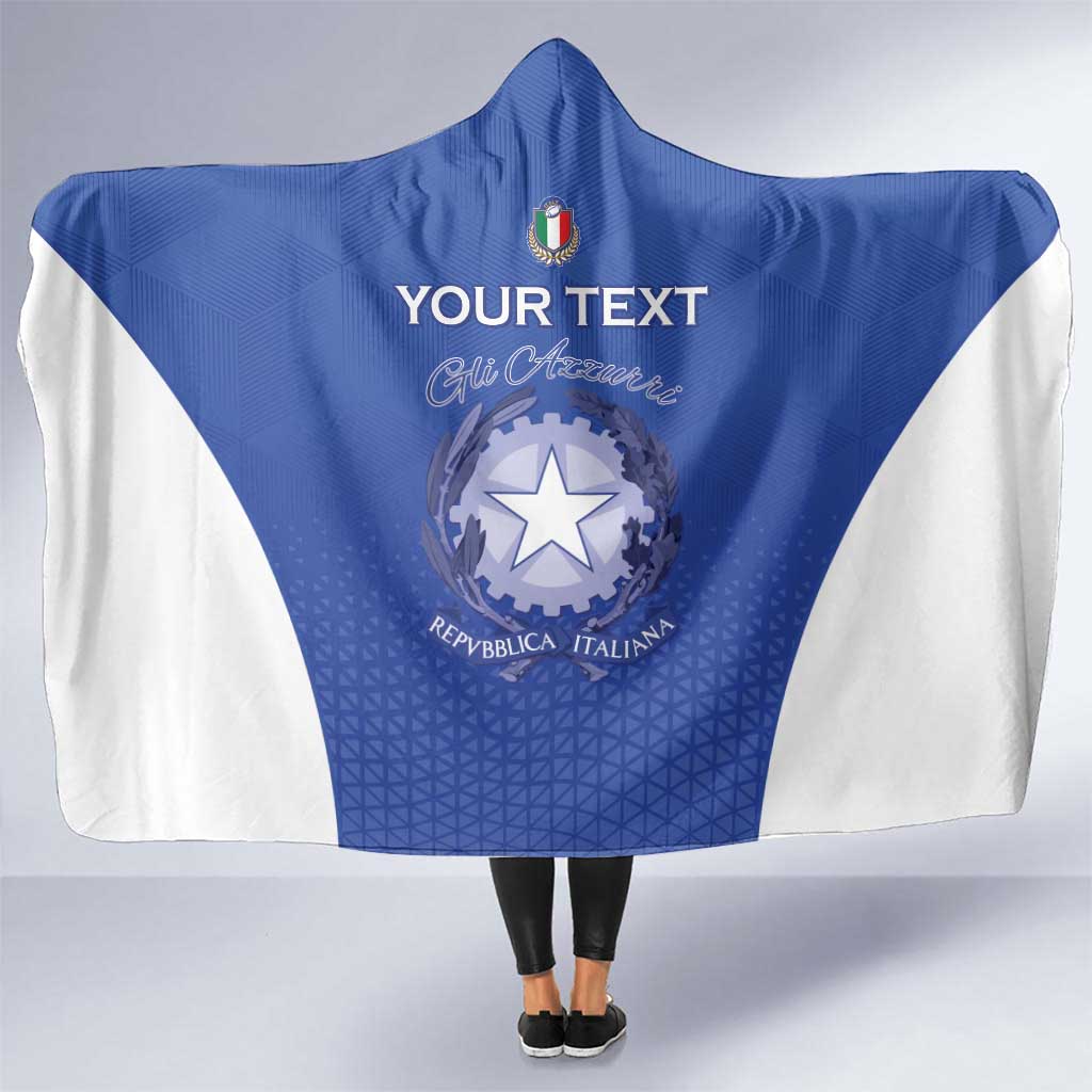 Italy Rugby Custom Hooded Blanket Go Gli Azzurri - Wonder Print Shop