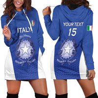 Italy Rugby Custom Hoodie Dress Go Gli Azzurri - Wonder Print Shop