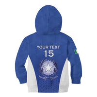 Italy Rugby Custom Kid Hoodie Go Gli Azzurri - Wonder Print Shop