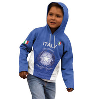 Italy Rugby Custom Kid Hoodie Go Gli Azzurri - Wonder Print Shop