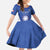 Italy Rugby Custom Kid Short Sleeve Dress Go Gli Azzurri - Wonder Print Shop