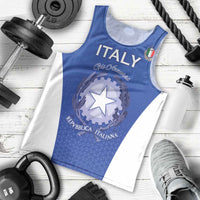 Italy Rugby Custom Men Tank Top Go Gli Azzurri - Wonder Print Shop