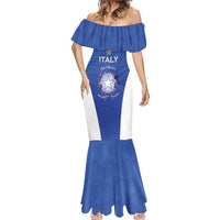 Italy Rugby Custom Mermaid Dress Go Gli Azzurri - Wonder Print Shop