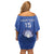 Italy Rugby Custom Off Shoulder Short Dress Go Gli Azzurri - Wonder Print Shop