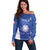Italy Rugby Custom Off Shoulder Sweater Go Gli Azzurri - Wonder Print Shop