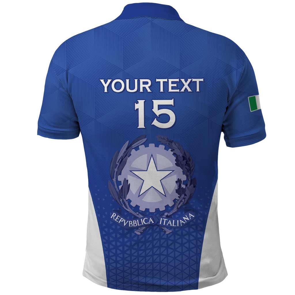 Italy Rugby Custom Polo Shirt Go Gli Azzurri - Wonder Print Shop
