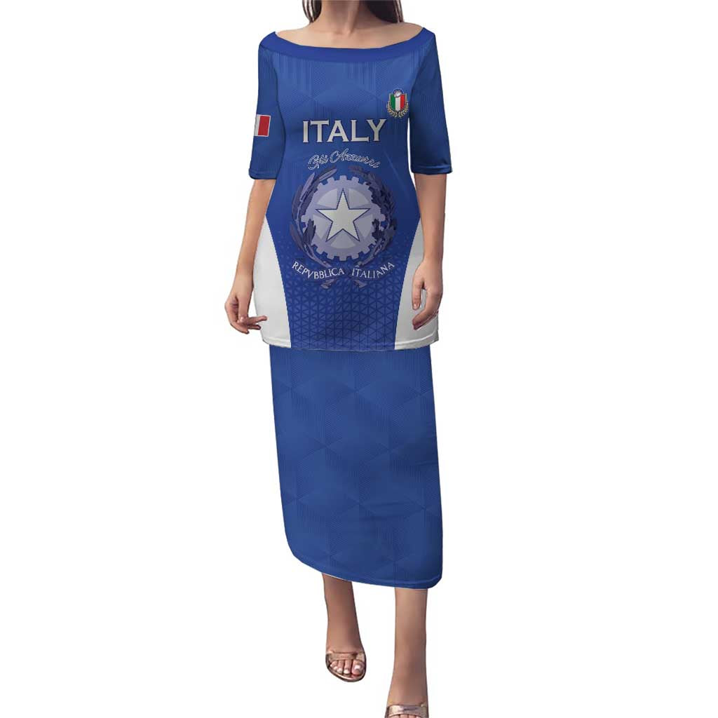 Italy Rugby Custom Puletasi Go Gli Azzurri - Wonder Print Shop