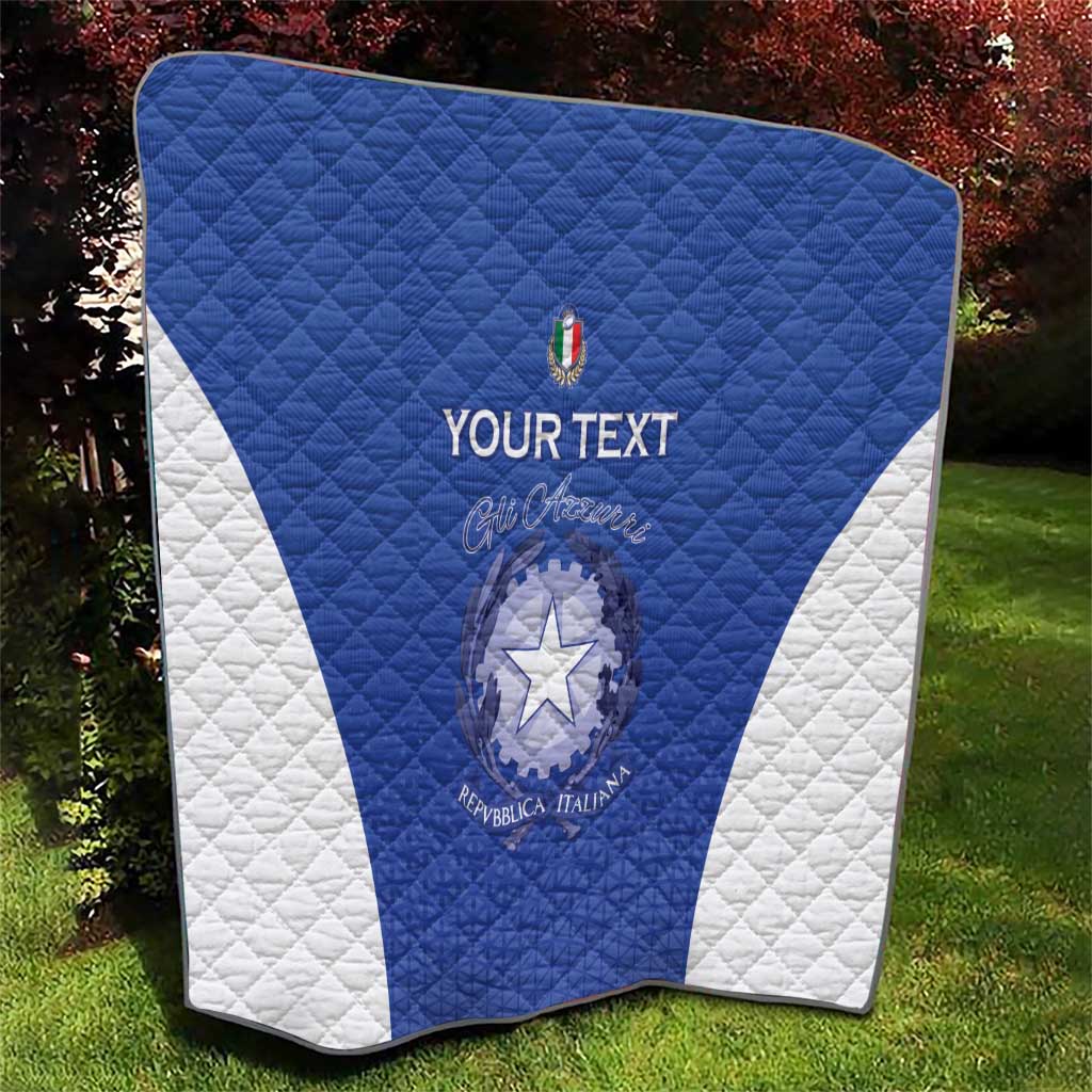 Italy Rugby Custom Quilt Go Gli Azzurri - Wonder Print Shop