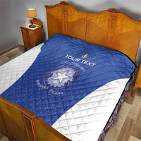 Italy Rugby Custom Quilt Go Gli Azzurri - Wonder Print Shop