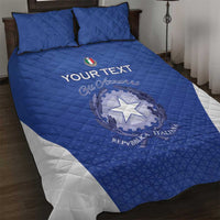 Italy Rugby Custom Quilt Bed Set Go Gli Azzurri - Wonder Print Shop