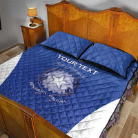 Italy Rugby Custom Quilt Bed Set Go Gli Azzurri - Wonder Print Shop