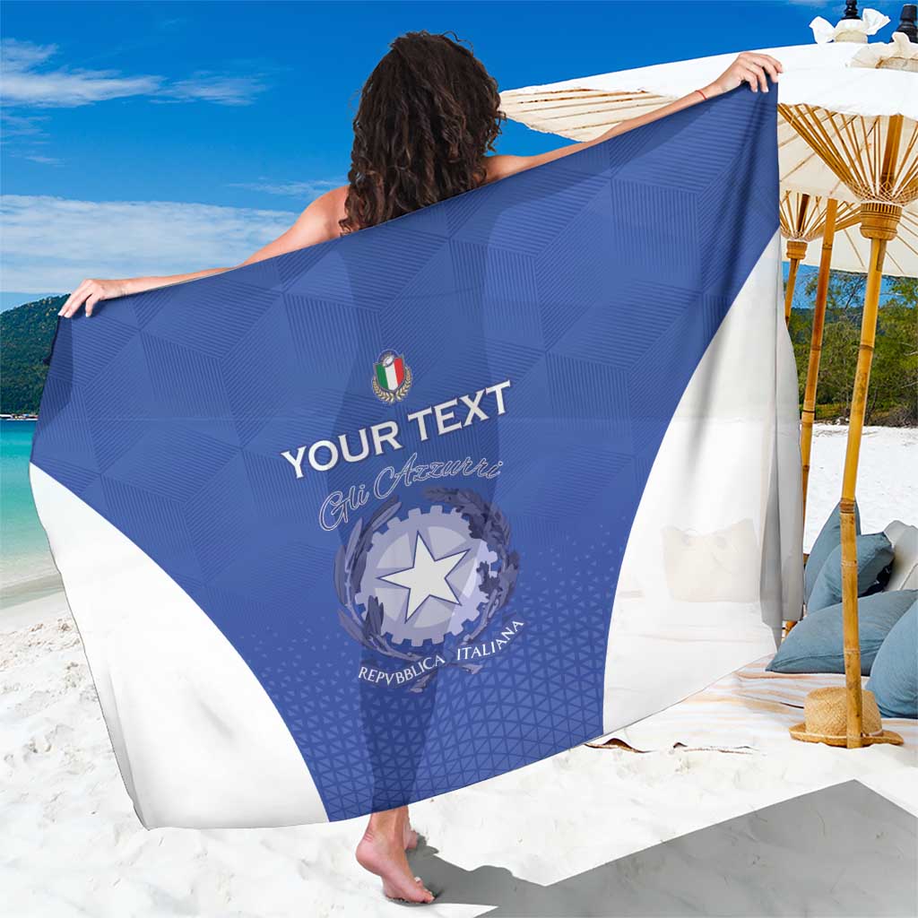 Italy Rugby Custom Sarong Go Gli Azzurri - Wonder Print Shop