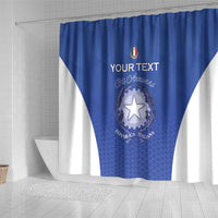 Italy Rugby Custom Shower Curtain Go Gli Azzurri - Wonder Print Shop