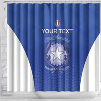 Italy Rugby Custom Shower Curtain Go Gli Azzurri - Wonder Print Shop