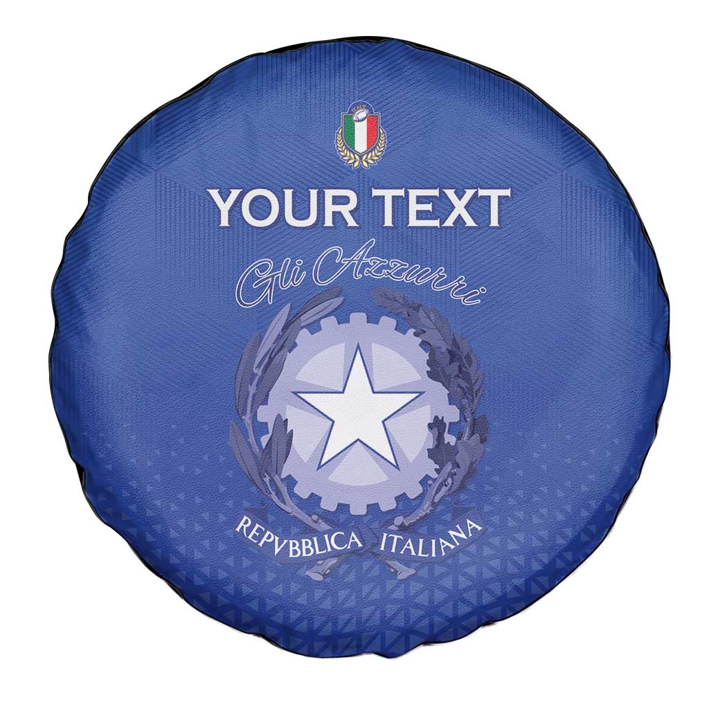 Italy Rugby Custom Spare Tire Cover Go Gli Azzurri - Wonder Print Shop